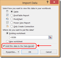 Ajouter au modèle de données